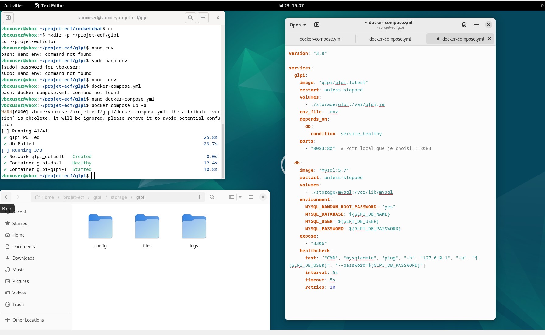 docker compose glpi
